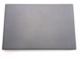 a close up of a laptop on a white surface