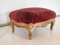 TABOURET DE PIED rectangulaire de style Louis XV en bois nat… (photo 2)