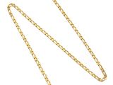 a close up of a gold chain on a white background