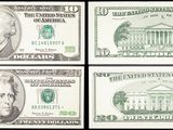 quatre billets de cent dollars différents sur lesquels figure une image de la Maison Blanche