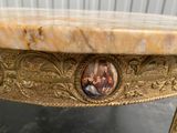 an image of a table with a picture of a man and a woman on it