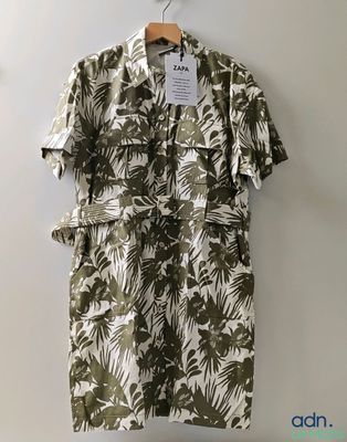 Robe ZAPA a imprimé, T.42 - NEUVE - Ce lot chez vous partout…
