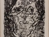 un dessin en noir et blanc d'un visage de femme