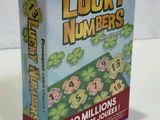 lucky numbers game in a box on a white surface