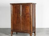 a wooden cabinet with two doors and two drawers