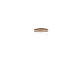 a close up of a gold ring on a white background