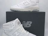 baskets montantes en cuir blanc New Balance pour homme