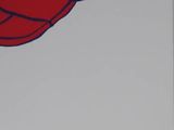 a picture of a red baseball cap with a blue cross on it