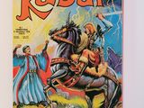 la couverture d'un livre sur laquelle figure l'image d'un chevalier à cheval