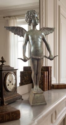 Pierre CHENET (XXème siècle): ""Cupidon avec son arc et ses …