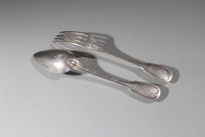 deux cuillères et une fourchette posées sur une table