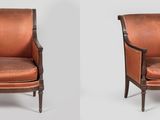 three chairs with orange upholstered upholstered upholstered upholstered upholstered upholstered upholstered upholstered