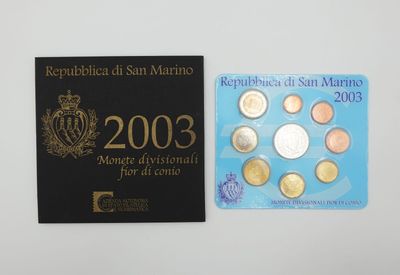 Plaquette euros Repubblica di San Marino 2003