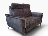 3d model of a reclining chair with a leather upholstered back and arms