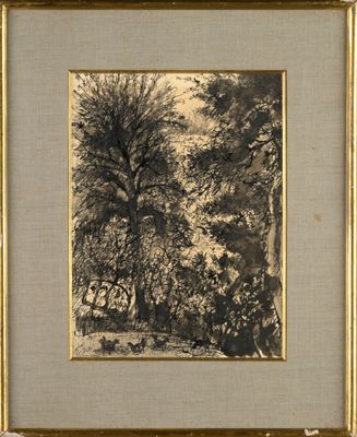 Édouard GOERG (1893-1969) "Les arbres ; Exmes, 13 août 1945"…