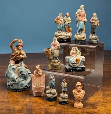 Collection de 10 statuettes Souvenirs de bord de mer figuran…