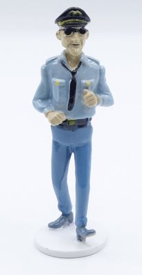 a figurine of a man in a police uniform