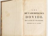 an open book with a picture of the title of metamorphosies dovidde