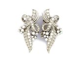 an image of a pair of diamond earrings on a white background