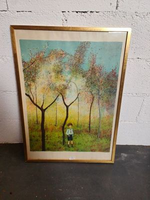 Michel VU : "Jeune garçon dans les bois".