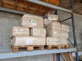 boxes stacked on pallets in a warehouse on a pallet rack