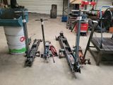 a lot of tools that are laying out on the floor