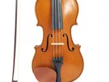 a violin and a bow on a white background