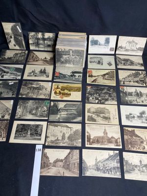 several old black and white photos of a train and a train station
