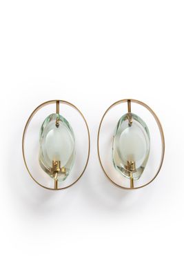 Max INGRAND (1908-1969) Paire d'appliques modèle "2240, Micr… - Photo 1