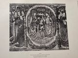 illustration of a black and white drawing of a group of people in a circle
