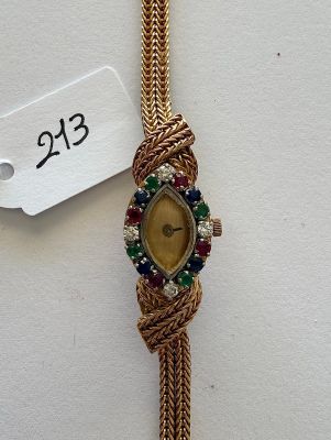 Montre en or jaune, signée - MAUBOUSSIN - Paris - Lunette en…