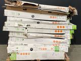 several boxes stacked on top of each other on a pallet