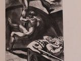 an image of a black and white drawing of a man and a woman