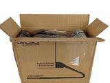 cardboard box with a pair of shoes in it on a white background