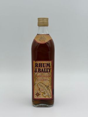 bottle of rum in front of a white background