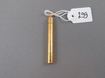 Pendentif Châtelaine Porte-mine En Or 18 Carats (10g) - Début Du 20ème Siècle, Occasion