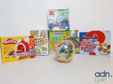 a lot of different toys and games on the table
