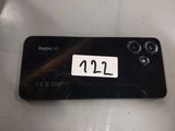 a black phone with a number on the back of it