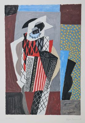 Gino SEVERINI (1883-1966) "Arlequin"