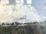a picture of a painting of a building in the rain