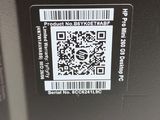 a close up of a barcode with a qr code on it
