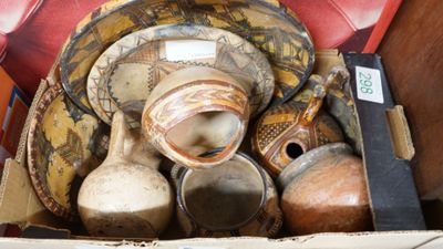 Maghreb : Un lot de 9 objets marocains dont des assiettes et… - Photo 1