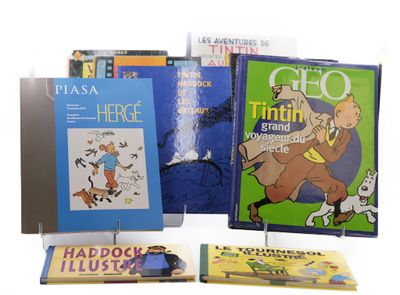 Tintin Lot 9 vols. Catalogue vente Piasa Hergé 2010