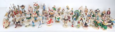 Collection de personnages en resine "Le village d'Asterix" e…