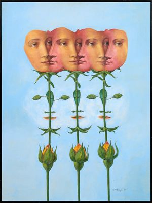 Georges Obregon (né en 1955) Bloom 2013 Acrylique sur carton…
