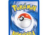 a close up of a pokemon card on a white background