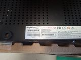 a black box with a label on it sitting on a table