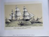 a picture of a picture of a ship in the water