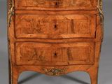 commode ancienne en bois avec dessus en marbre