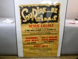 une affiche accrochée au mur d'une pièce sur laquelle figure une affiche de film